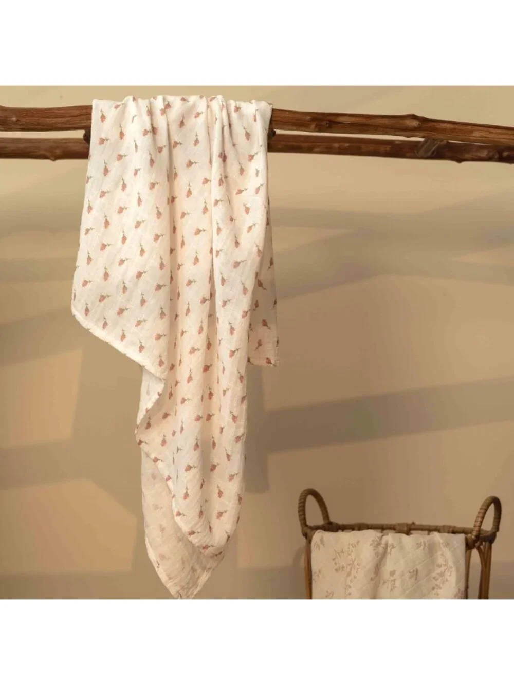 Soft Muslin Swaddle Blankets for Newborns, 4 Pack, Large Cotton Receiving
